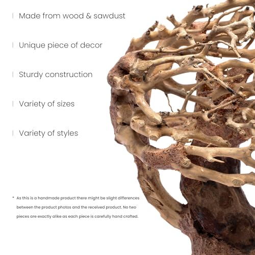Ultum Nature Systems Bonsai – Handcrafted Driftwood for Aquarium, Tree Shape Aquarium Decor, Fish Tank Decorations, Terrarium Decor, Aquascaping Hardscape for Freshwater & Nano Tank - 019, Medium