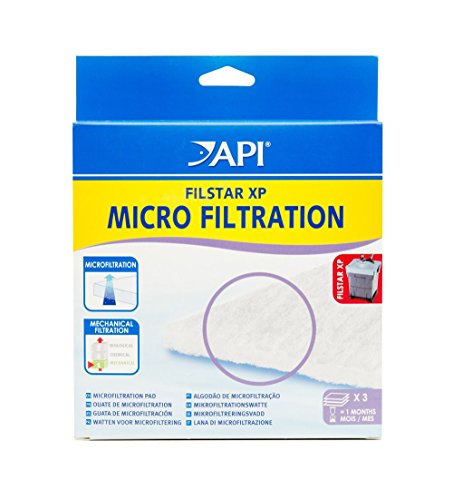 API FILSTAR XP MICROFILTRATION Aquarium Canister Filter Filtration Pads 3-Count, FILSTAR MICRO FILTRATION PADS, Whites & Tans - color: Whites & Tans, size: Micro