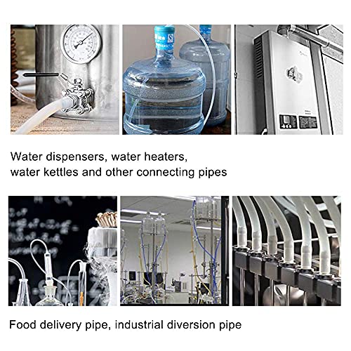 Feelers Silicone Tubing, Food Grade Pure Siliconce Hose 1/8" ID 3/16" OD 26.24ft, High Temperature Resistant Flexible Hose for Water Air Pump, Aquarium, Home Brewing, Kitchen - size: 1/8"ID-3/16"OD, style: 26.25ft length(8 Meter)