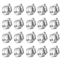 20 Pack Stainless Steel Adjustable Hose Clamp Adjustable Worm Gear Pipe Fuel Line Hose Clamps Heavy Duty for Plumbing 7/8'' - 1-1/2'' (21-38mm) - size: 20 pcs (7/8'' - 1-1/2'')