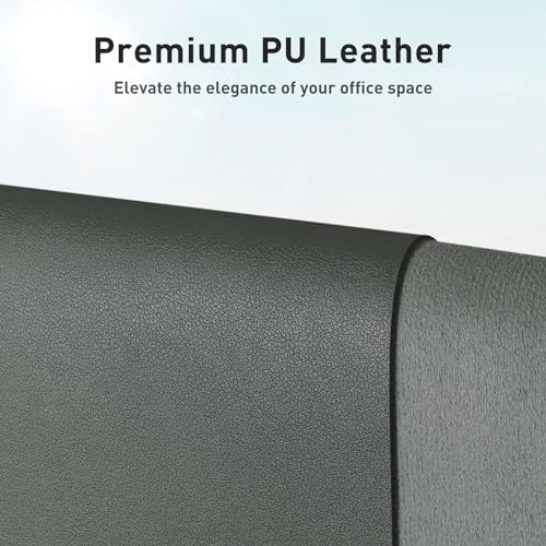 Aothia Leather Desk Pad Protector, Large Mouse Pad, Office Desk Mat, Non-Slip PU Leather Desk Blotter, Laptop Desk Pad, Waterproof Desk Writing Pad for Office and Home (Jungle Green, 23.6" x 13.7") - color: Jungle Green, size: 23.6" x 13.7"