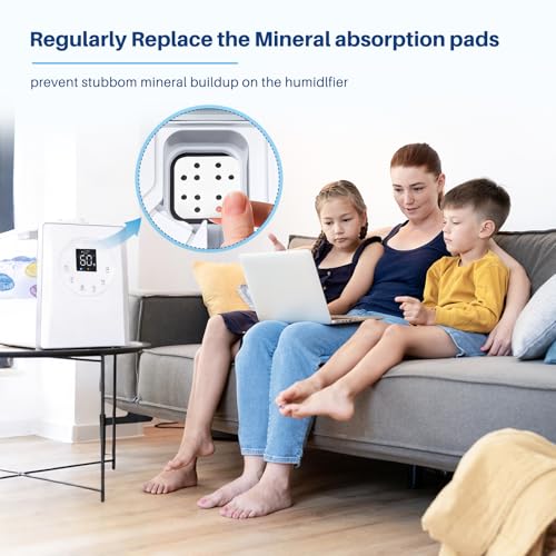 Humidifier Filter Replacement for LEVOIT, Mineral Absorption Pad Compatible with LV600S, LV600HH, OasisMist450S, Capture Particles in Tank to Improve Humidification- 20 Filters and 6 Humidifier Fishs - color: Humidifier Pads -20+6 Pack