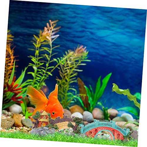 2pcs Resin Bridge Ornament for Fish Tank and Aquarium Decoration Lightweight Landscape Decor for Aquatic Environments for Use Style