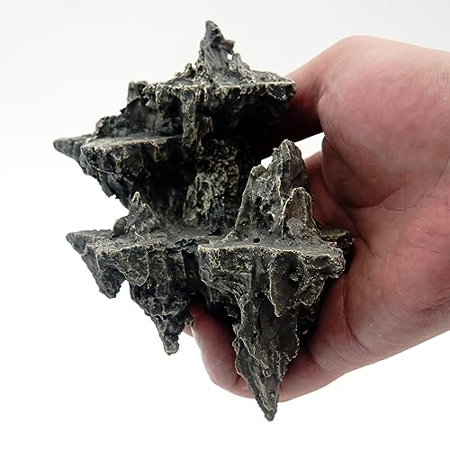 Allcolor Fish Tank Decor Rocks.Aquarium Decoration Model.Easy Superior Aquascape (Elf Island) - style: Elf Island