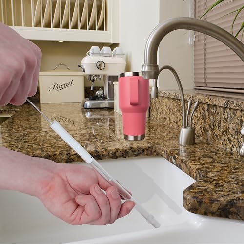 Straw Cleaning Brush Set – 10 Pack, 8-Inch Nylon Tube Pipe Cleaners in 10 Different Sizes, Reusable for Bottles, Pipes & Kitchen Use