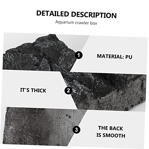 HANABASS Aquarium Rock Background Board 3D Design Easy to Decorate Betta Fish Tank