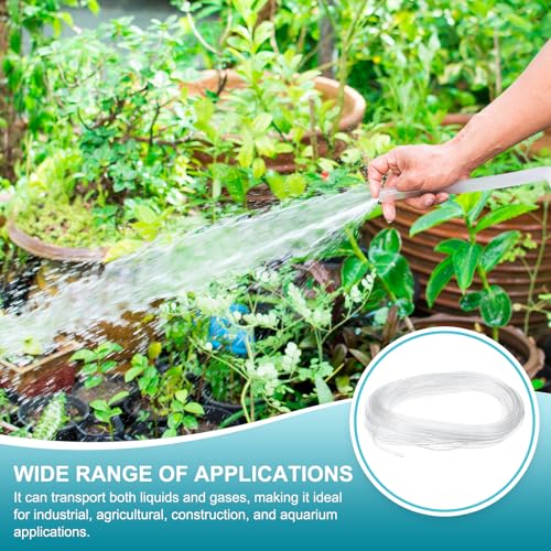 uxcell Clear PVC Tubing, 0.8mm ID x 1.5mm OD - 15ft PVC Tube Lightweight Vinyl Hose, Transparent Flexible Plastic Water Tubing for Air Oil Water Transfer Aquarium Irrigation - size: 0.8mm ID x 1.5mm OD