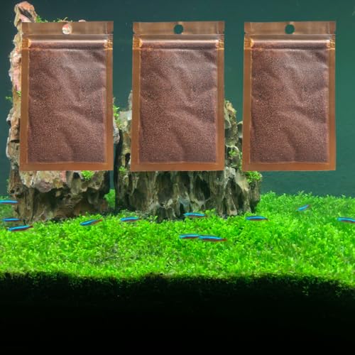 3 Pack Freshwater Aquarium Decor, Easy Growing Dwarf Carpet for Fish Tank/Terrarium, Natural Aquatic Plant Growth Material (Small Leaf) - color: Small Leaf