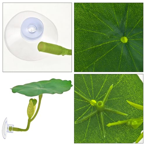 6Pcs Betta Fish Leaf Hammock, Soft Plastic Aquarium Plants, Resting Spot for Betta Fish Tank, Ideal for Sleeping, Resting, Hiding & Playing