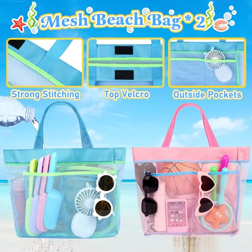 Collapsible Beach Buckets for Kids, 4 Packs Foldable Sand Buckets and Shovels with Mesh Beach Bag, Silicone Sand Pails for Toddlers Beach Toys, Easter Egg Hunt, Camping, Travelling, Fishing Water Pail - style: 4 Buckets
