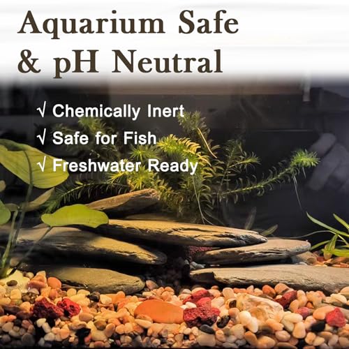 20lb Natural Stone Turtle Rocks for Tank 8-10pcs Basking Platform Stone, Natural Slate Rocks for Reptiles, Aquarium & Aquascape Decor(2-10 Inches) - size: 20lb(8-10pcs)