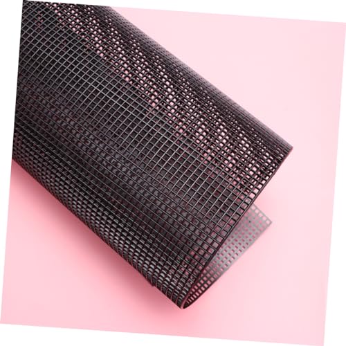 Veemoon 5pcs Plastic Mesh Grid for Fish Tanks Flexible and Cuttable Black Mesh for Crafting Aquarium Dividers and Breeding