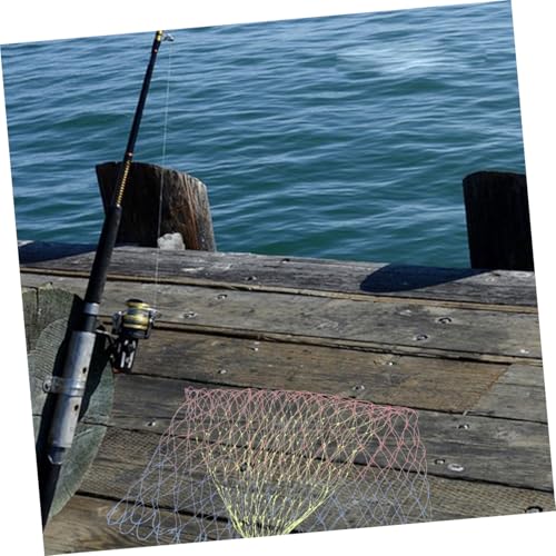 2pcs Fishing Net Landing Net Catch Net Fishing Replacement Bag Net Fishing Tackles Landing Mesh Basket - color: Multi, size: Medium