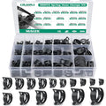OURU 130PCS 6-25mm Spring Band Hose Clamps Assortment kit, Constant Tension Hose Clamps for Fuel Lines, Silicone Vacuum Hoses, Water Pipe, Low-Pressure Air Clips - size: 130PCS (6-25mm)