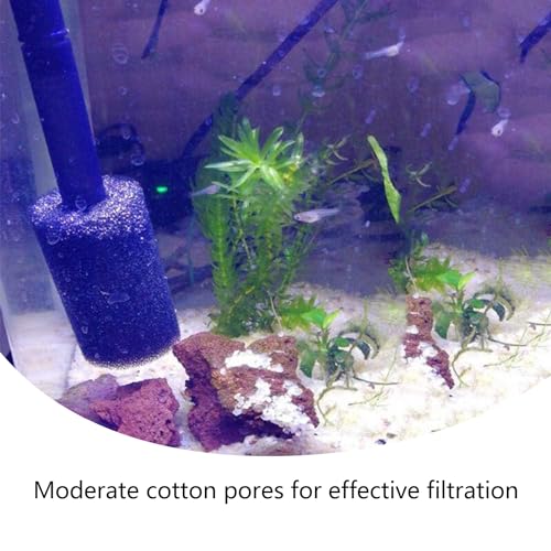 10Pcs Aquarium Pre-Filter Sponge 3.15×1.57in, Anti-Suction Filter Foam for Small Fish Shrimp, Fits Freshwater Saltwater Tank Intake