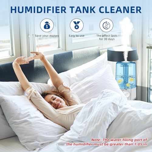AMI PARTS Humidifier Cleaner Float Submarine for Warm&Cool Most Humidifiers and Fish Tank, Purifie Water, Soften Hard Water, Prevents Hard Water Build-Up, Universal Humidifier Cleaner (9 Pack)