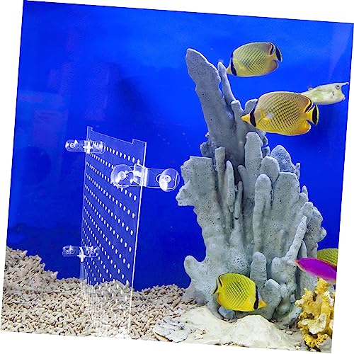Mikikit 1Set Acrylic Fish Tank Divider Aquarium Isolation Board with Suction Cups for Easy Installation and Separation of Fish for Breeding and Preventing Fish