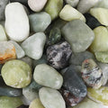 5lbs Natural River Rocks, Polished Pebbles for Plants Garden, 1-2 inch Decorative Jade Stones, Ideal for Fish Tank, Vases, Crafting, Home Decor and Garden Landscaping Rocks,Jade - size: 5 Pounds, style: Jade