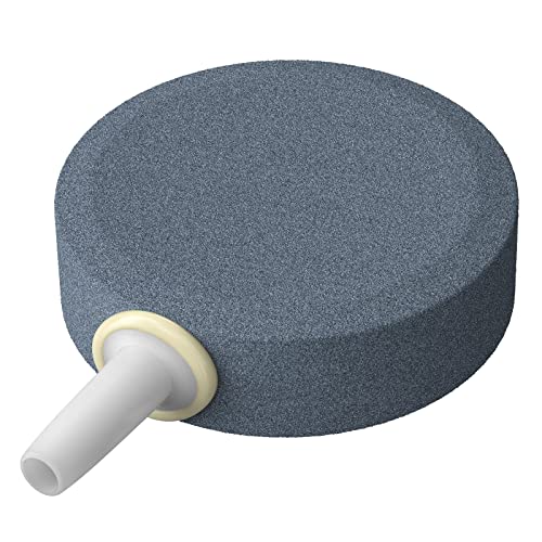Pawfly Aquarium Air Stone Disc Bubbler 1.5 inch, Oxygen Diffuser Airstone for Nano Air Pumps Fish Tanks Buckets Small Ponds and DWC Reservoirs, 4 Pack - color: 4 Pack