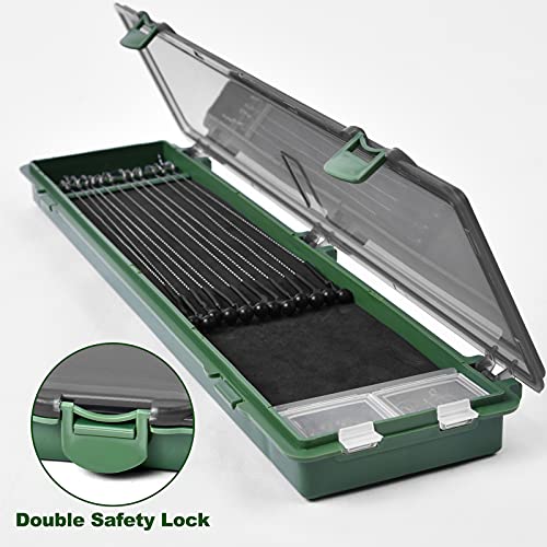 Carp Fishing Hook Storage Box, Carp Rig Box Stiff Hair Rig Board with 12pcs Pins, Carp Fishing Rig Container for Carp Fishing Accessories - style: Style 2