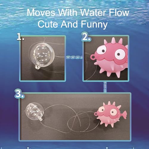 Aquarium Ornament, 2 Pcs Fish Tank Decorations Floating Decor Octopus with Floating Device,Cute Fish Tank Accessories for All Kinds of Simulated Underwater World - style: StyleF