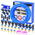 TAILONZ PNEUMATIC Blue 6mm OD 4mm ID Polyurethane PU Air Hose Pipe Tube Kit 32 Meter 100ft - color: Blue, size: 6mm OD/100ft/32m
