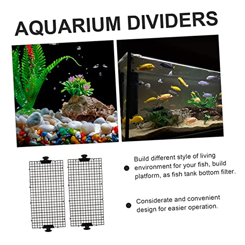 ibasenice 1set Fish Tank Divider High-Transparency Aquarium Separation Tool Suction Cups Fish Breeding Isolation Board for Water Permeability and Easy Installation
