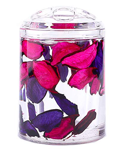 Locco Decor 4 Piece Acrylic Liquid 3D Floating Motion Bathroom Vanity Accessory Set Leaf - size: 4-piece, style: Leaf