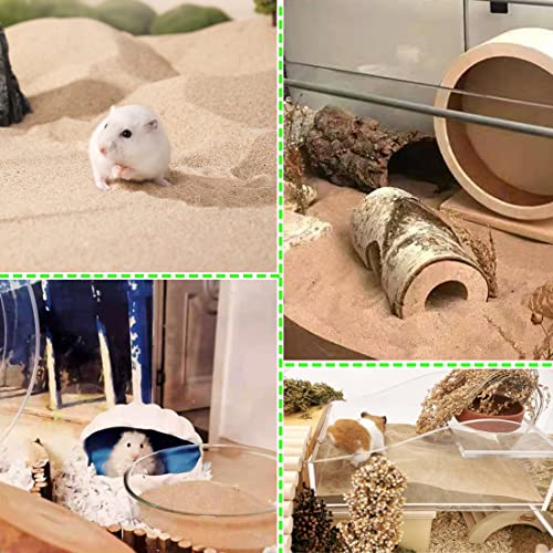Hamster Bath Sand, 15.4lb Dust Free Desert Sand or Potty Litter Sand for Hamster Chinchillas Gerbil Syrian Mice Small Animals(Beige) - color: Beige, size: 15.4lb