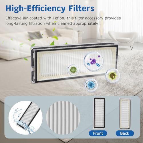 Accessories Replacement Kit for Roborock Qrevo Serie - QV 35A/QV 35S, Qrevo S Pro, QR 598/QR 798 Robot Vacuum, 1 Main Brush, 4 Mop Clothes, 2 Filters, 4 Side Brushes, 6 Dust Bags - color: Qrevo S Pro/QV35A/35S/QXRevo Plus Accessories