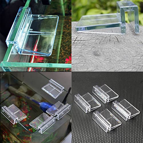 Suxgumoe Aquarium Cover Clip, 8 Pcs Universal Lid Clips for Rimless Aquariums (10MM) - color: 10MM