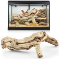 Janinka 14-17" Length Large Wood Reptile Branch for Bearded Dragon Driftwood Reptile Climbing Habitat Decoration for Terrarium Tree Trunk Ornament Gecko Frog Chameleon Spider - size: 14-17"