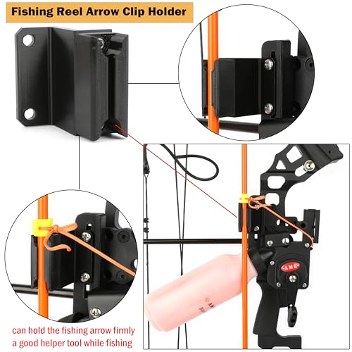 Archery Bow Fishing Reel Fishing Arrow Clip Holder Quiver for the Spincast Bowfishing Reel Accessories