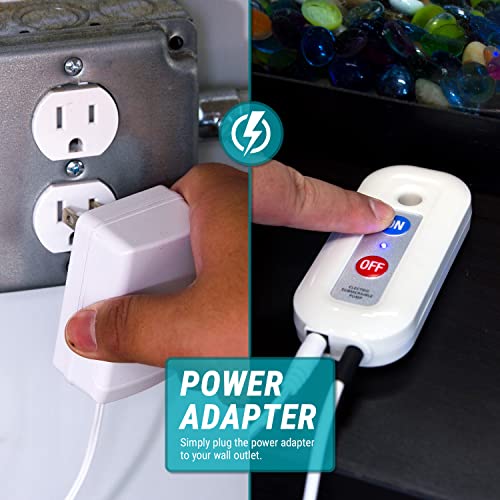 TERA PUMP Aquarium Gravel Cleaner - Electric Automatic Removable Vacuum Fish Tank Water Changer, Sand Washer, Algae Cleaner Filter & 30 ft Hose Up to 8 Liters per Min - size: 30-FT