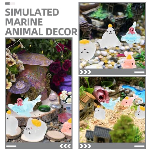 12pcs Lifelike Animal Decorations for Aquarium Safe Resin Fish Tank Ornaments Compact Underwater Decor for Miniature Gardens and Fish Tanks