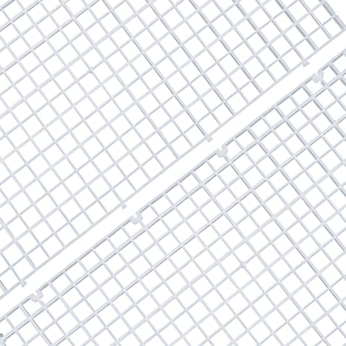 ALEGI 12 Pcs Aquarium Fish Tank Divider Plastic Egg Crate Aquarium Filter Bottom Tray Grid Isolation Board Partition Net Pane Separator (S 12pcs) - size: S 12pcs
