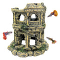 Hamiledyi Aquarium Antique Roman Column Ruins European Castle Stone Cave Decorations Fish Tank Artificial Resin Ornaments Large Landscaping for Betta Hide Play - style: Antique Roman Column Ruins