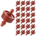 30Pcs 2GPH Pressure Compensating Irrigation Spot Drippers,Constant Flow Barb Outlet Watering Dripper Emitters Heads Parts for 1/4 Inch Watering Tubing Line for Garden Pots Plant Irrigation Systems - color: 2 GPH 30PCS