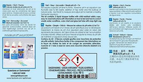 API pH TEST & ADJUSTER KIT 250-Test Freshwater Aquarium Water pH Test and Adjuster Kit - size: 250 test, style: pH & Adjuster