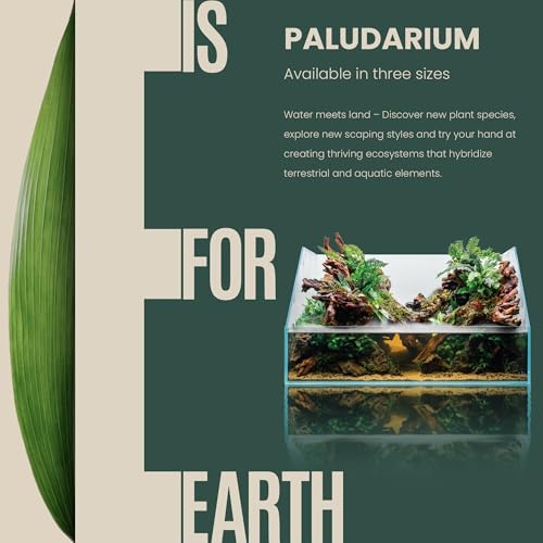 Ultum Nature Systems Rimless Paludarium - Ultra Clear Low Iron Glass with Mitired Edges, Bulkheads and Leveling Mat Inluded (5E)