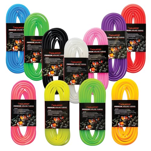 Aquatop Blue Color Premium Airline Tubing, 13 feet (4-Meter), 1/8" Inside Diameter, AT-4BL - color: Blue