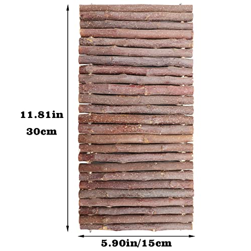 Hermit Crab Climbing Toys, Wooden Hermit Crab Hideout, Reptile Tank Habitat Decor, Bendable Ladder Bridge Tunnel Toys for Lizard Chameleon Hamster Rats Chinchilla Guinea Pig Rabbit Bearded Dragon