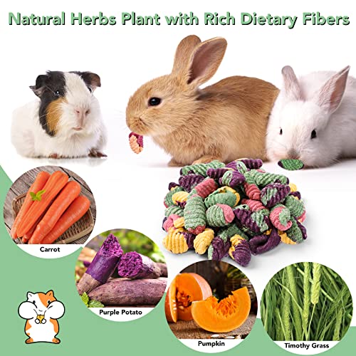 VESPRO Rabbit Toys for Bunnies Rabbit Chew Toys for Teeth Bunny for Rabbits Guinea Pig Chew Treats Toys,Timothy Hay Sticks for Chinchillas Hamsters Bunny Guinea Pig Rats and Animals Teeth Care - size: 0.11 Ounce (Pack of 23)