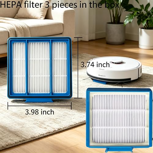 Replacement Part Accessories Compatible for Shark IQ R101AE RV1001AE UR1100SRUS AV1002AE AV1010AE RV100AE EZ RV912S Side/Sweep Brush Filter Main/Roller Brush Shell Clean Base Filter - color: 15pack