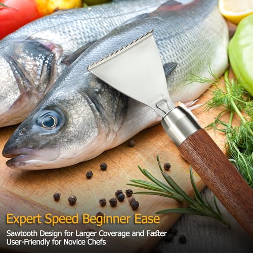 Fish Scaler Stainless Stee Fish Scale Remover Fish Descaler Fish Cleaner Fish Scraper Tool