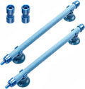 2 PCs 10 Inch Aquarium Bubble Wall Air Stone Bar, Air Stone Bar Tubes with Suction Cups, Spray Aeration for Fish Tank Hydroponics Pump，Blue