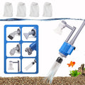 boxtech Upgraded Electric Aquarium Cleaner, 12V DC/28W Auto Fish Tank Gravel Cleaning kit 6 in 1 Change Water and Wash Sand Filter for Aquarium 10-200 Gallon