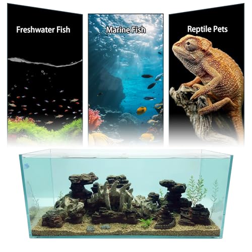 Allcolor Fish Tank Decor Rocks.Aquarium Decoration Model.Easy Superior Aquascape (Wilderness Keel) - style: Wilderness Keel