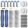 Leemone 20 Pack X11 OmniCyclone Replacement Parts for ECOVACS Deebot X11 OmniCyclone Robot Vacuum, 2 Main Brushes, 2 Roller Mops, 4 HEPA Filters, 4 Sponge Filters, 6 Side Brushes, 1 Cleaning Brush - style: Ecovacs X11 OmniCyclone Parts