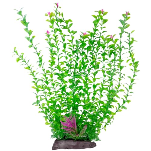 Hamiledyi Aquarium Plastic Plants Aquarium Decor Artificial Fish Tank Plants,Tall Fish Tank Decorations, Extra Large Aquarium Plant 20.4-inch Tall,1PCS - color: C, size: 20.4 in